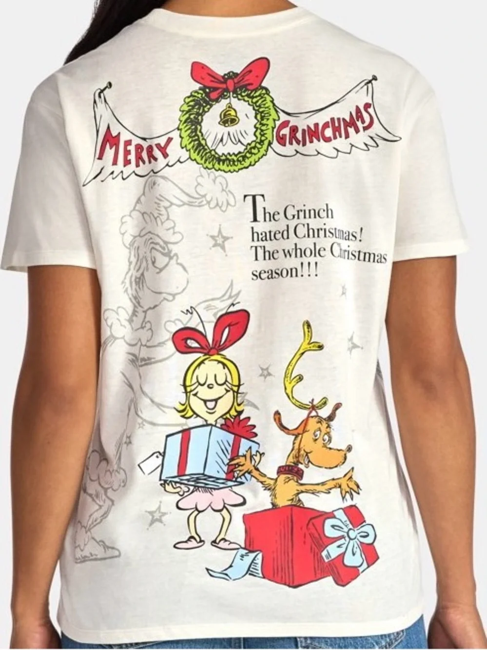 The Grinch Story Graphic T-Shirt Double Sided Women’s XL